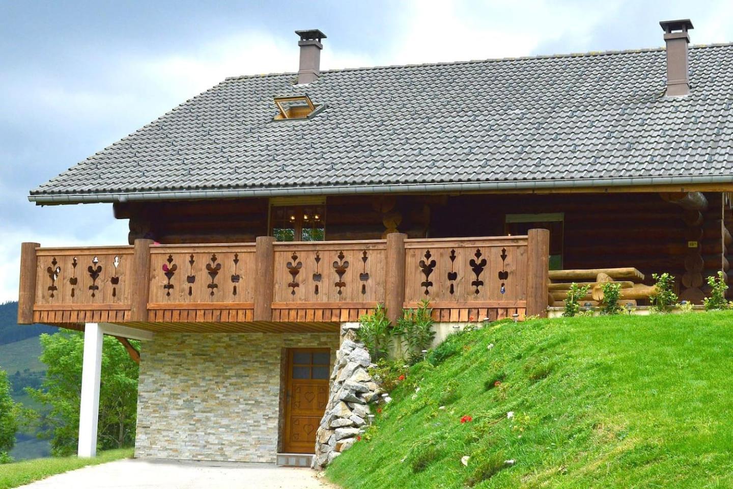 Chalet Spa Le Royal Nathalie Mn La Rouge La Bresse Exterior foto